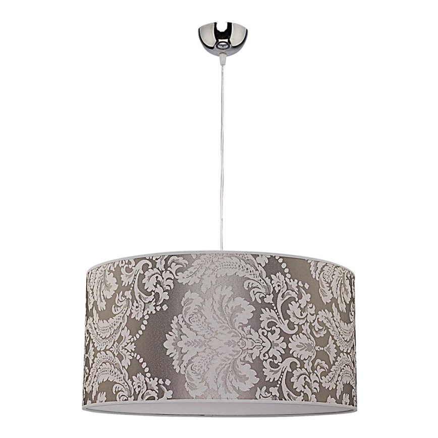 Duolla - Candeeiro suspenso ALTO 1xE27/40W/230V diâmetro 45 cm prateado