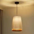 Duolla - Candeeiro suspenso BELL SHINY 1xE27/15W/230V diâmetro 25 cm branco/cobre