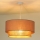Duolla - Candeeiro suspenso BOHO 1xE27/15W/230V diâmetro 45 cm bege/castanho