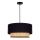 Duolla - Candeeiro suspenso BOHO 1xE27/15W/230V diâmetro 45 cm preto/vime