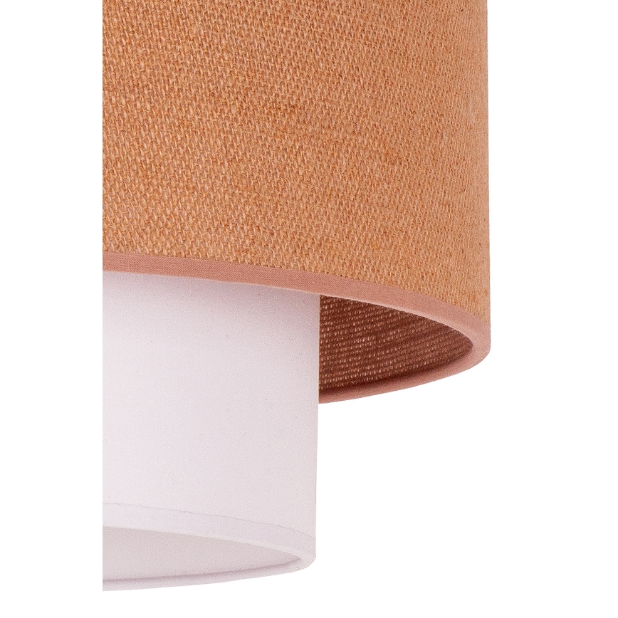 Duolla - Candeeiro suspenso BOHO 1xE27/40W/230V diâmetro 45 cm bege/branco