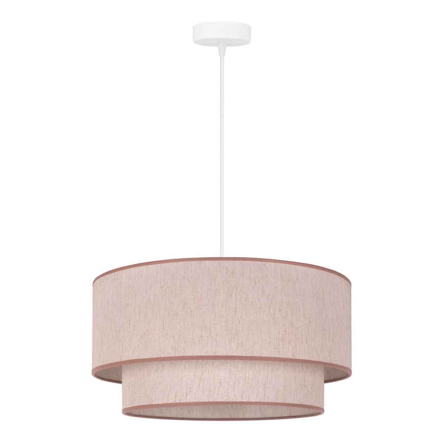 Duolla - Candeeiro suspenso BOHO 1xE27/40W/230V diâmetro 45 cm bege