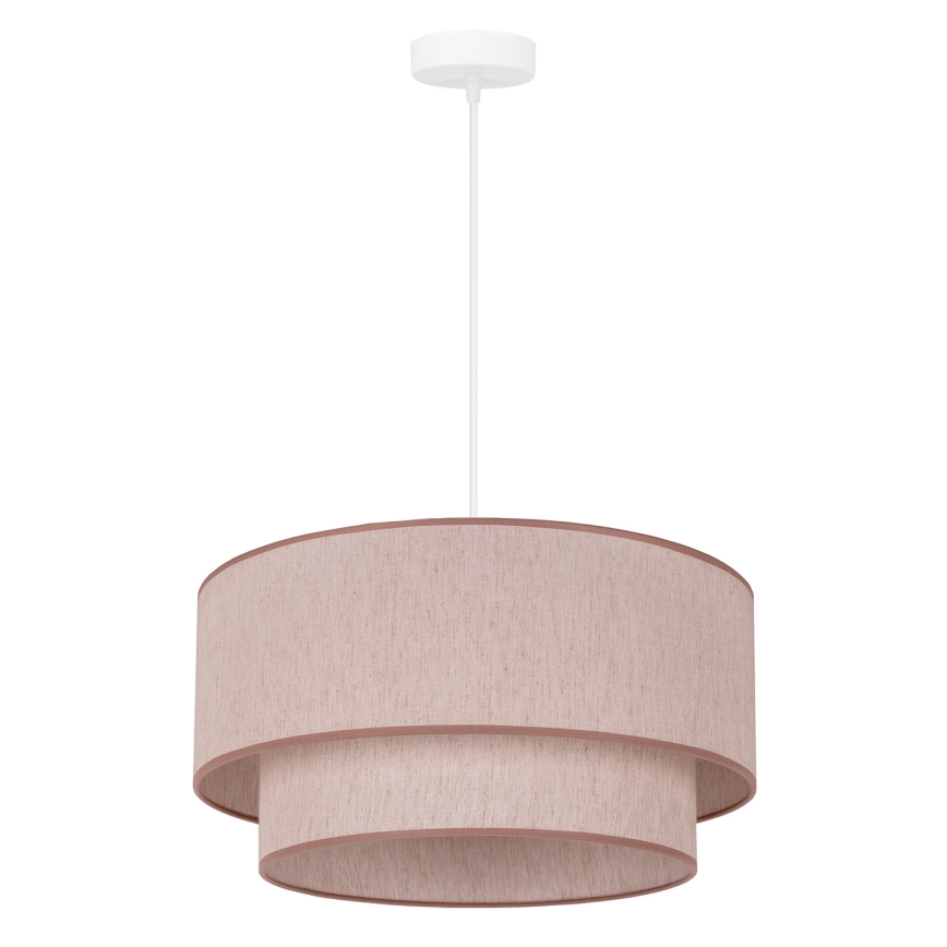 Duolla - Candeeiro suspenso BOHO 1xE27/40W/230V diâmetro 45 cm bege