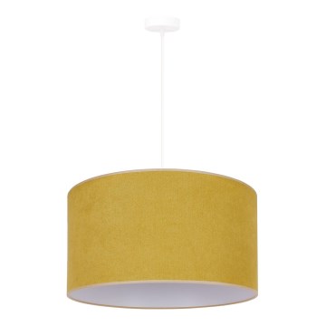 Duolla - Candeeiro suspenso BRISTOL 1xE27/15W/230V diâmetro 45 cm amarelo/branco