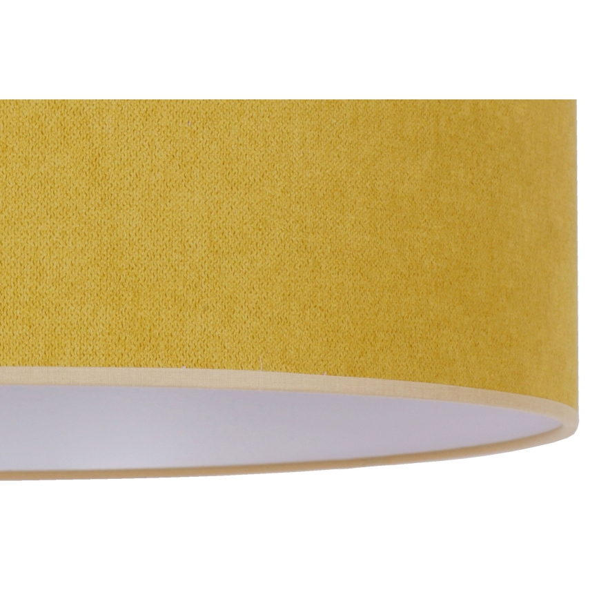Duolla - Candeeiro suspenso BRISTOL 1xE27/15W/230V diâmetro 45 cm amarelo/branco