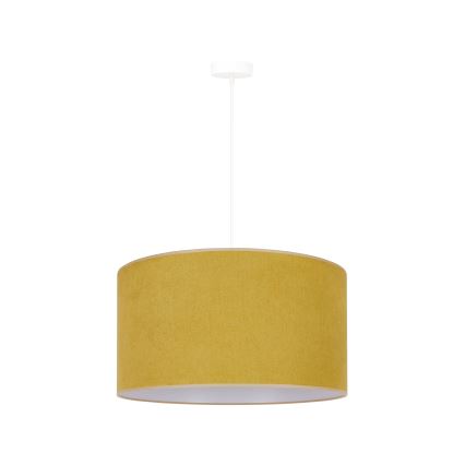 Duolla - Candeeiro suspenso BRISTOL 1xE27/15W/230V diâmetro 45 cm amarelo/branco