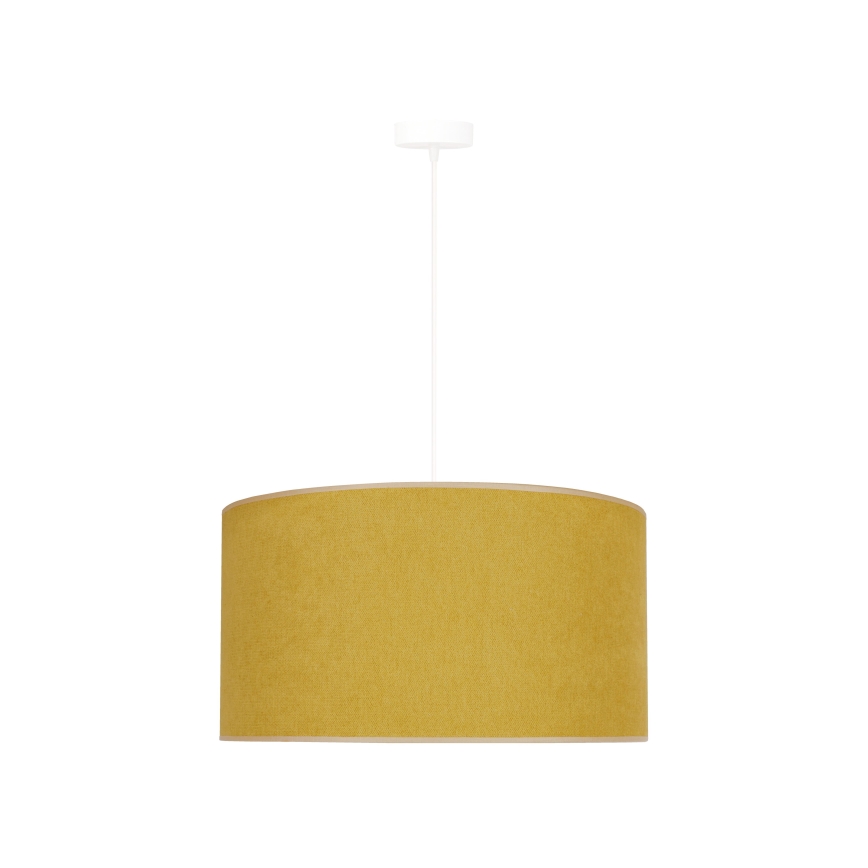 Duolla - Candeeiro suspenso BRISTOL 1xE27/15W/230V diâmetro 45 cm amarelo/branco