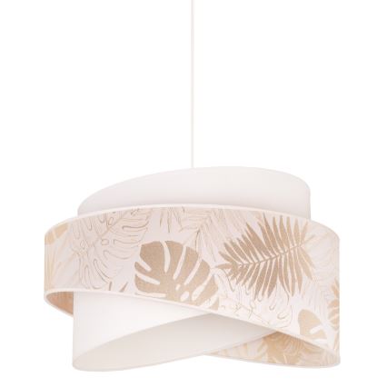 Duolla - Candeeiro suspenso BROOKLYN 1xE27/40W/230V diâmetro 50 cm branco/latão