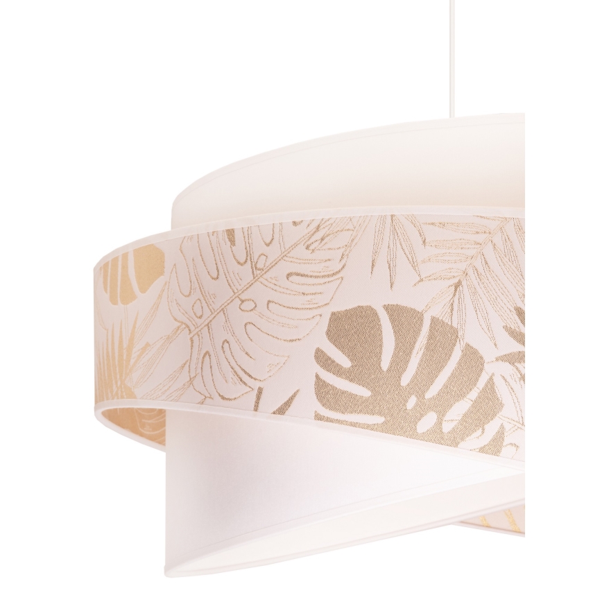 Duolla - Candeeiro suspenso BROOKLYN 1xE27/40W/230V diâmetro 50 cm branco/latão