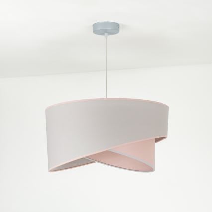 Duolla - Candeeiro suspenso CELLO 1xE27/40W/230V diâmetro 45 cm rosa