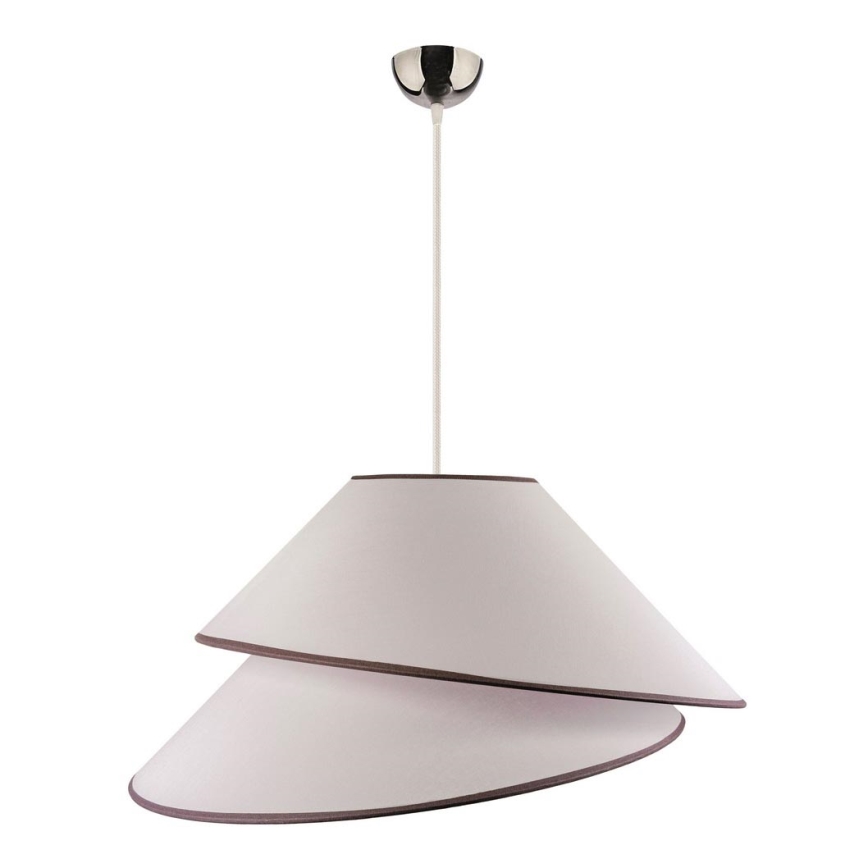 Duolla - Candeeiro suspenso COCO 1xE27/40W/230V diâmetro 50 cm branco