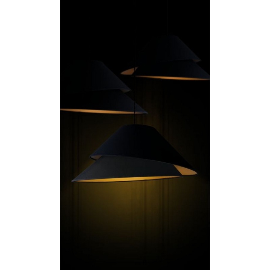 Duolla - Candeeiro suspenso COCO 1xE27/40W/230V diâmetro 50 cm preto