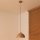 Duolla - Candeeiro suspenso com cabo IRONLINE 1xE27/15W/230V Ø 27 cm bege/cobre