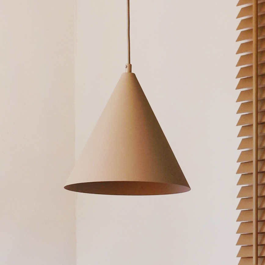 Duolla - Candeeiro suspenso com cabo IRONLINE 1xG9/3W/230V Ø 25 cm bege