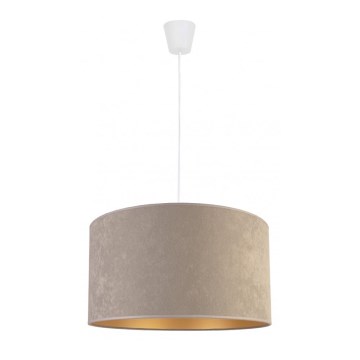 Duolla - Candeeiro suspenso com cabo ROLLER 1xE27/40W/230V diâmetro 40 cm cinza