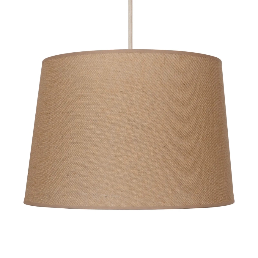 Duolla - Candeeiro suspenso CONE 1xE27/15W/230V diâmetro 40 cm castanho