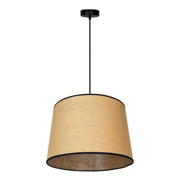 Duolla - Candeeiro suspenso CONE 1xE27/15W/230V diâmetro 40 cm castanho/preto