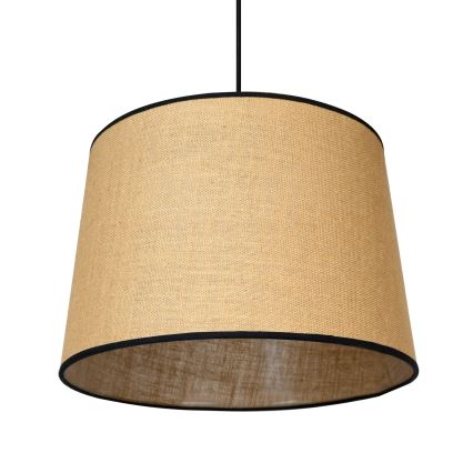 Duolla - Candeeiro suspenso CONE 1xE27/15W/230V diâmetro 40 cm castanho/preto