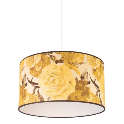 Duolla - Candeeiro suspenso CONSTANCE 1xE27/40W/230V diâmetro 45 cm amarelo