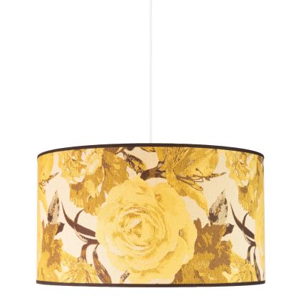 Duolla - Candeeiro suspenso CONSTANCE 1xE27/40W/230V diâmetro 45 cm amarelo