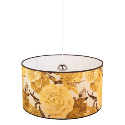 Duolla - Candeeiro suspenso CONSTANCE 1xE27/40W/230V diâmetro 45 cm amarelo