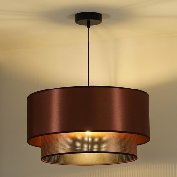 Duolla - Candeeiro suspenso COPPER SHINY 1xE27/15W/230V diâmetro 45 cm cobre
