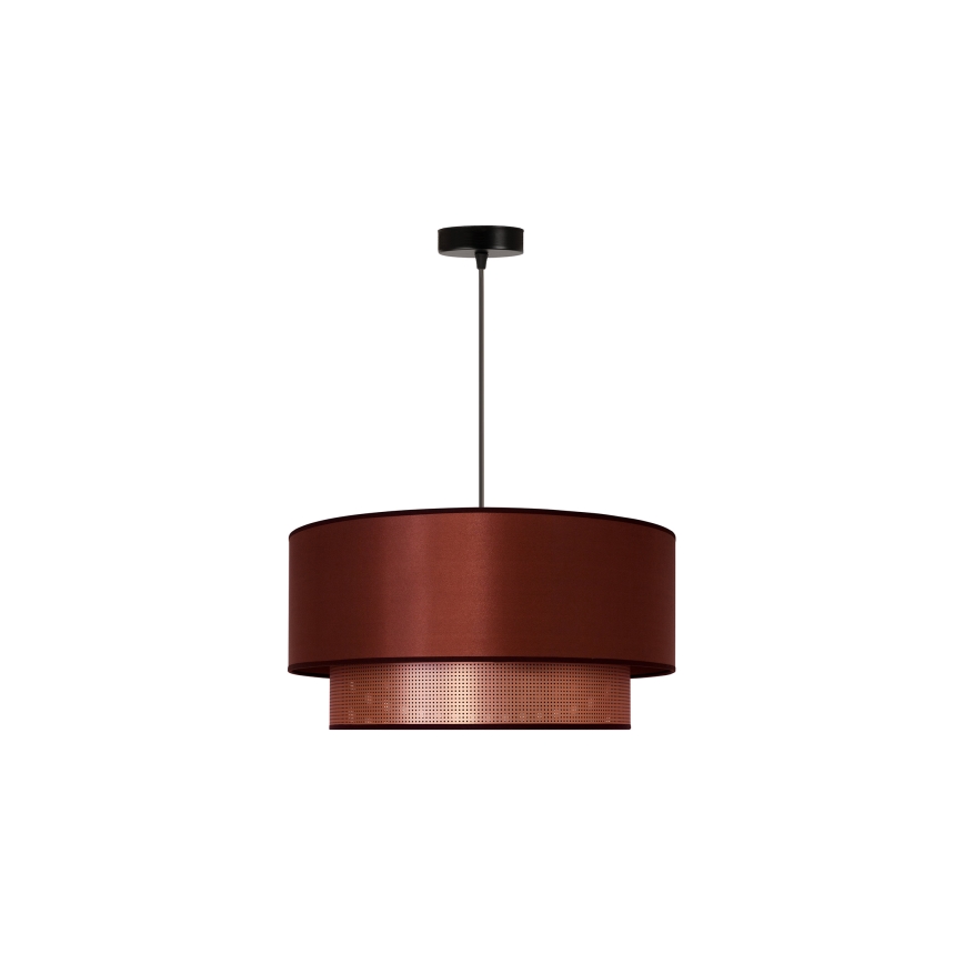 Duolla - Candeeiro suspenso COPPER SHINY 1xE27/15W/230V diâmetro 45 cm cobre