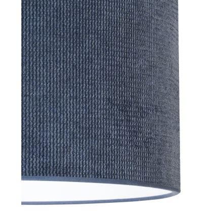 Duolla - Candeeiro suspenso CORDUROY 1xE27/15W/230V escuro diâmetro 40 cm azul