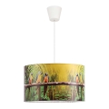 Duolla - Candeeiro suspenso de criança PARROTS 1xE27/40W/230V diâmetro 35 cm