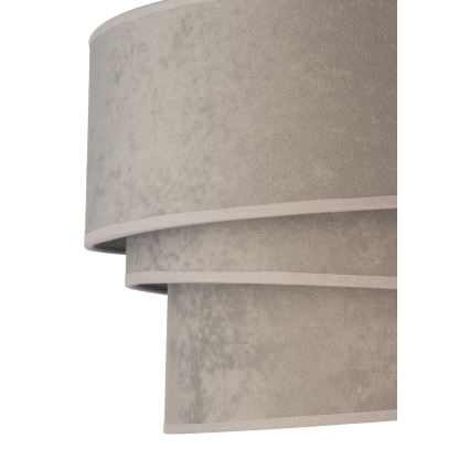 Duolla - Candeeiro suspenso DEVON 1xE27/40W/230V diâmetro 45 cm cinzento