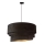 Duolla - Candeeiro suspenso DEVON 1xE27/40W/230V diâmetro 45 cm preto/dourado
