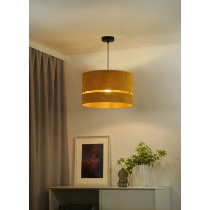 Duolla - Candeeiro suspenso DOUBLE 1xE27/15W/230V diâmetro 40 cm laranja