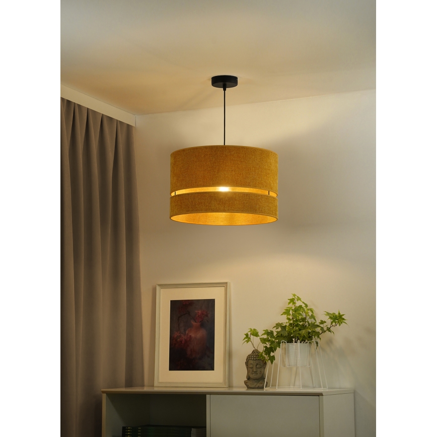 Duolla - Candeeiro suspenso DOUBLE 1xE27/15W/230V diâmetro 40 cm laranja