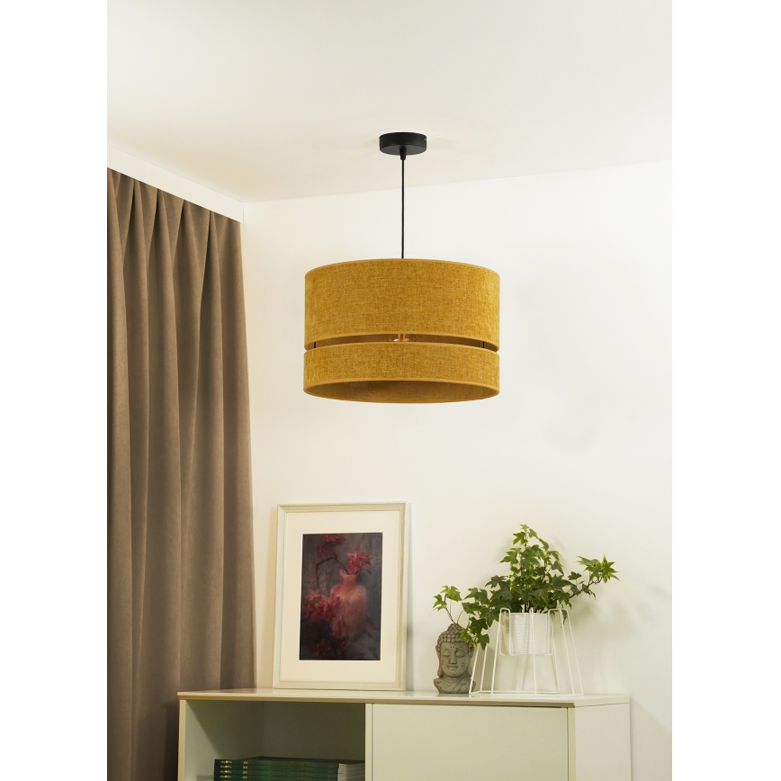 Duolla - Candeeiro suspenso DOUBLE 1xE27/15W/230V diâmetro 40 cm laranja