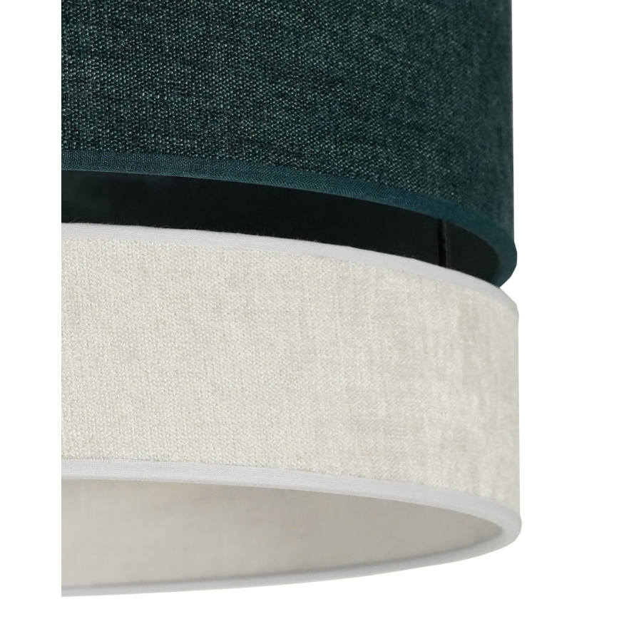 Duolla - Candeeiro suspenso DOUBLE 1xE27/15W/230V diâmetro 40 cm verde/cinzento