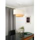 Duolla - Candeeiro suspenso DOUBLE OVAL NATURE 2xE27/15W/230V creme/bege