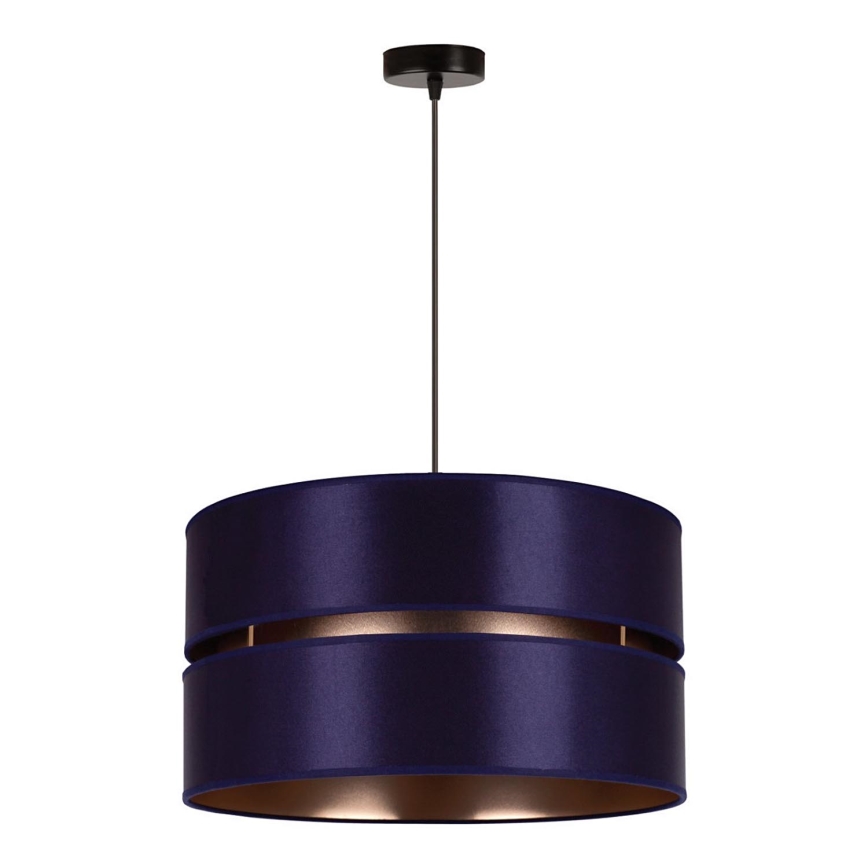 Duolla - Candeeiro suspenso DUO 1xE27/15W/230V diâmetro 40 cm azul/dourado