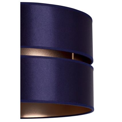 Duolla - Candeeiro suspenso DUO 1xE27/15W/230V diâmetro 40 cm azul/dourado