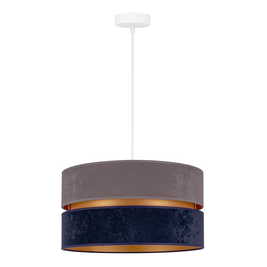 Duolla - Candeeiro suspenso DUO 1xE27/15W/230V diâmetro 40 cm azul