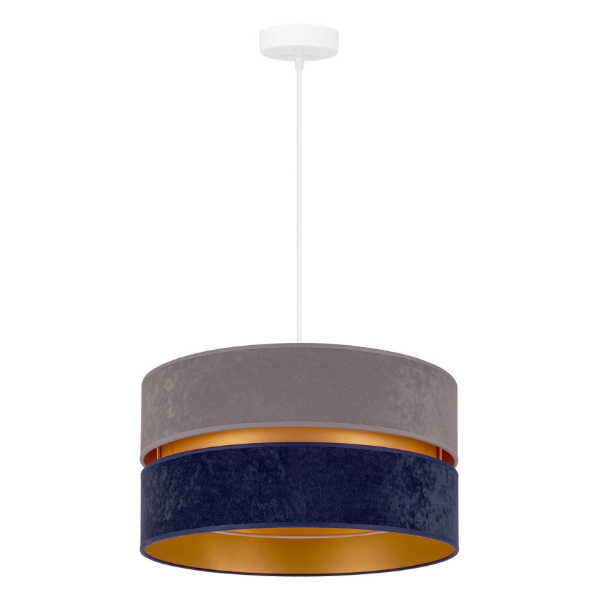 Duolla - Candeeiro suspenso DUO 1xE27/15W/230V diâmetro 40 cm azul