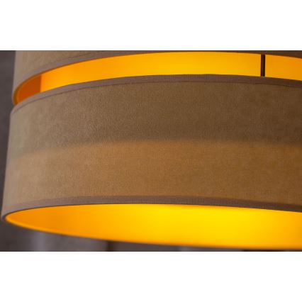 Duolla - Candeeiro suspenso DUO 1xE27/15W/230V diâmetro 40 cm bege