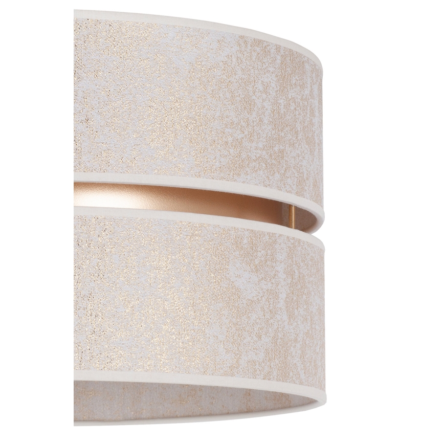 Duolla - Candeeiro suspenso DUO 1xE27/15W/230V diâmetro 40 cm branco/dourado