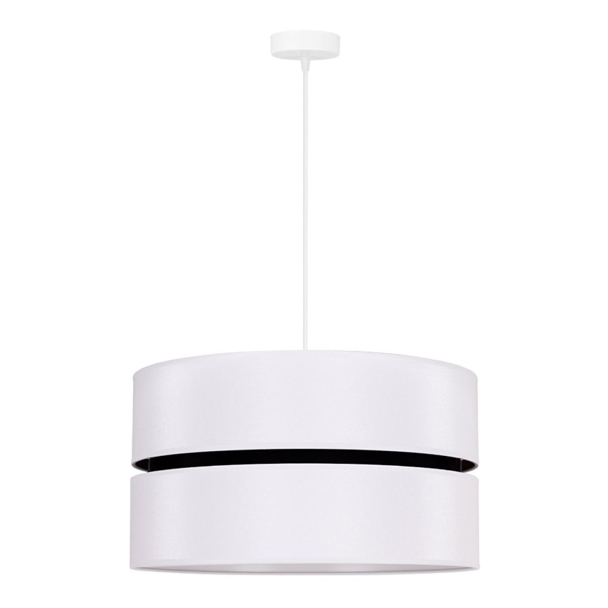 Duolla - Candeeiro suspenso DUO 1xE27/15W/230V diâmetro 40 cm branco/preto