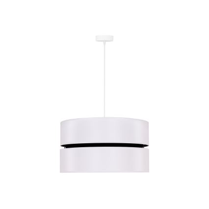 Duolla - Candeeiro suspenso DUO 1xE27/15W/230V diâmetro 40 cm branco/preto
