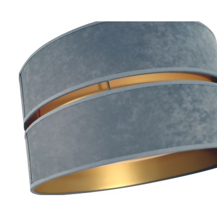 Duolla - Candeeiro suspenso DUO 1xE27/15W/230V diâmetro 40 cm cinzento