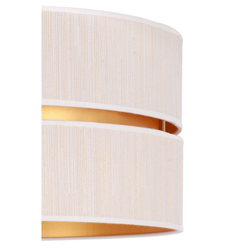 Duolla - Candeeiro suspenso DUO 1xE27/15W/230V diâmetro 40 cm creme/dourado