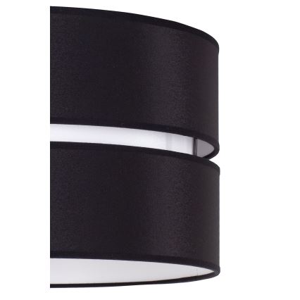 Duolla - Candeeiro suspenso DUO 1xE27/15W/230V diâmetro 40 cm preto/branco