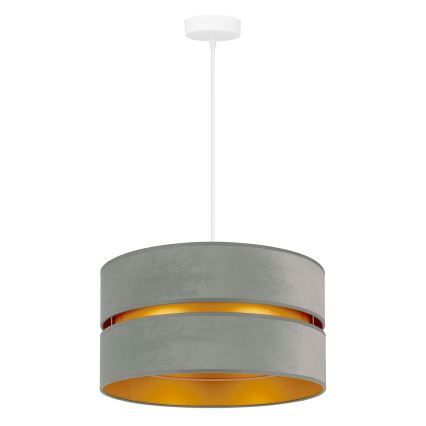 Duolla - Candeeiro suspenso DUO 1xE27/15W/230V diâmetro 40 cm verde claro/dourado