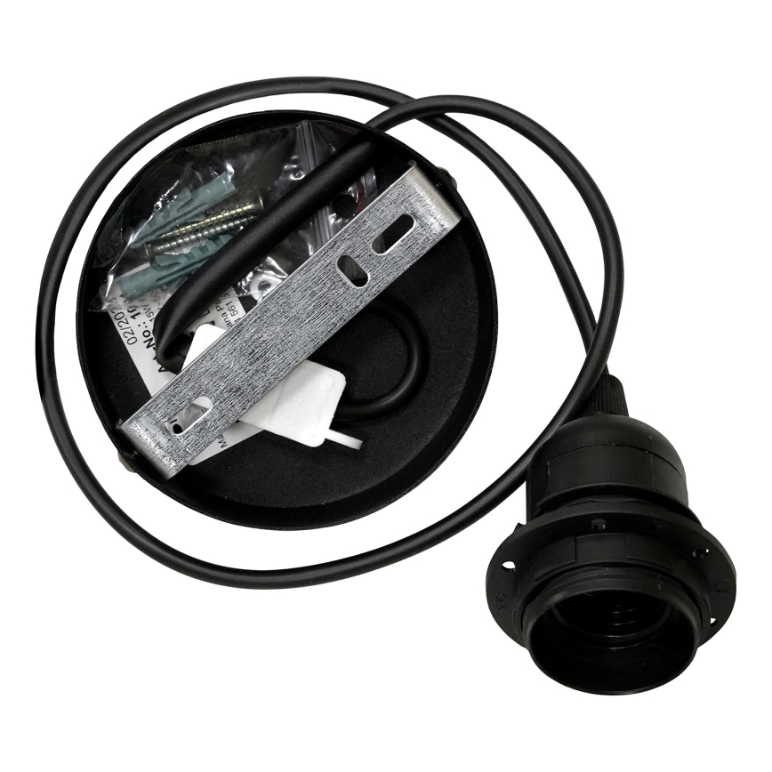 Duolla - Candeeiro suspenso DUO 1xE27/15W/230V diâmetro 40 cm verde/dourado