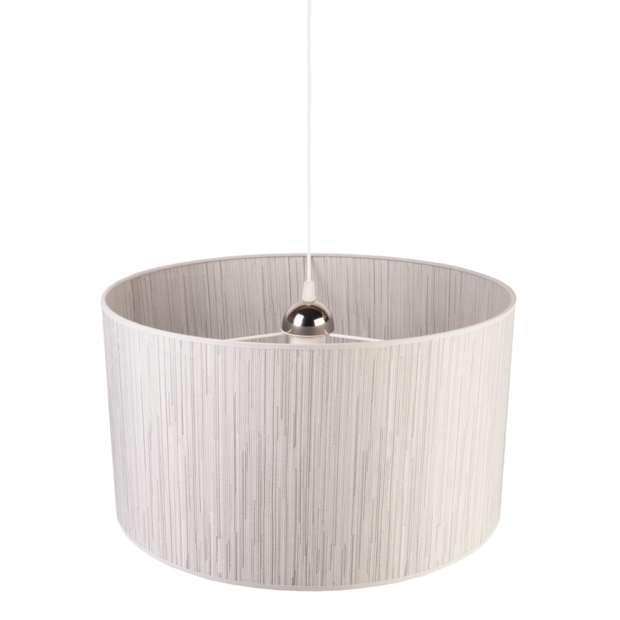 Duolla - Candeeiro suspenso ESSEX 1xE27/40W/230V diâmetro 45 cm prateado